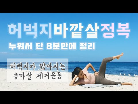 허벅지 바깥살 승마살이 찌는 진짜 이유와 운동방법 / 8min Saddlebag Workout thumnail