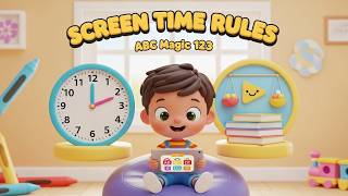 Healthy Screen Time Habits for Kids 📱⏰ | Digital Wellness | ABC Magic 