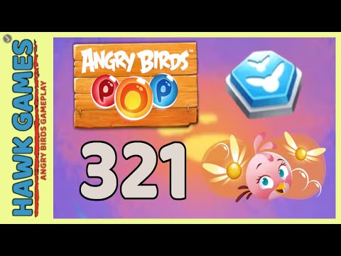 Angry Birds Stella POP Bubble Shooter Level 321 - Walkthrough, No Boosters