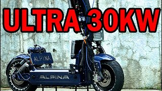 Ultra Hyperscooter for Pros. 30000 watts. 90mph. Alpina edition.