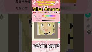 【Animal Crossing: New Horizons 】Misa Amane【DEATH NOTE】 #shorts＃pixel art