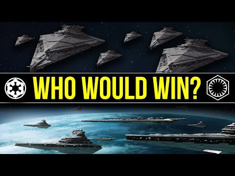 Snoke's Fleet (The Last Jedi) vs The Imperial Fleet at Endor | Star Wars: Who Would Win