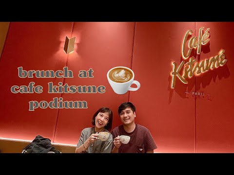 brunch at cafe kitsune podium