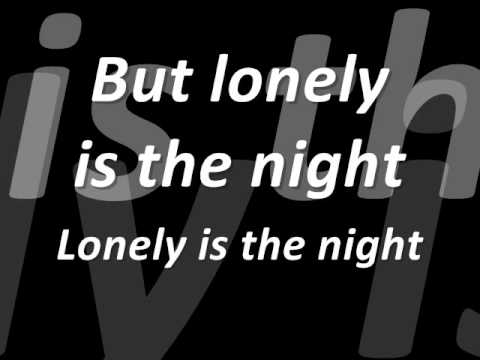 Air Supply Lonely Is The Night