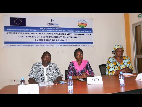 #Mali : L'ONG ADD et Interpeace sensibilisent plusieurs femmes sur la citoyenneté active