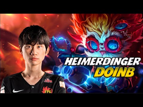DOINB Destroying with HEIMERDINGER!! FPX Doinb Heimerdinger vs Ryze MID | Preseason 10 | Doinb SoloQ