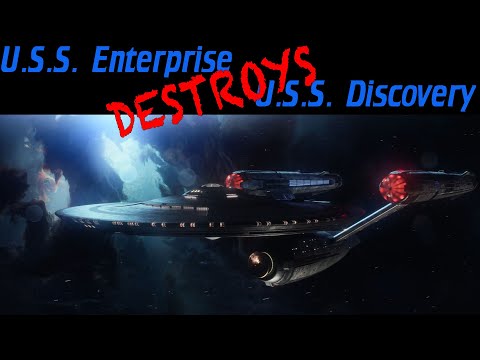 Enterprise DESTROYS Discovery / Short Treks: Farewell Discovery (HD)
