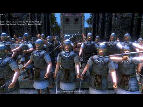 Romans Defend a Castle Against Nazi Zombies - Ultimate Epic Battle Simulator