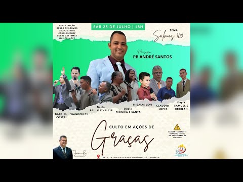 Culto AO VIVO🔴 - 1ª IEAD PINHEIROS | Culto de Gratidão no Sítio - 25.07.26