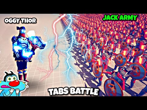 OGGY HIDDEN UNIT THOR VS JACK EVERY ARMY! - Totally Accurate Battle Simulator TABS