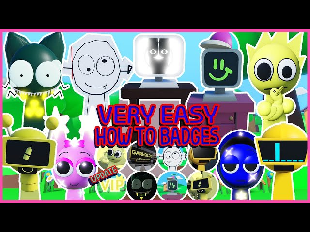 Roblox - Update VIP And How to get 7 Badges in 3D Sprunki RP And ...