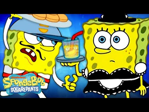 海綿寶寶在蟹堡王的每一次失誤 | 海綿寶寶 (Every Time SpongeBob Didn't Work at the Krusty Krab | SpongeBob)