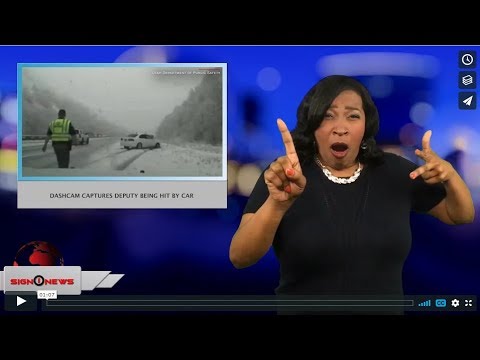 Dashcam captures deputy being hit by car (ASL - 3.28.18)