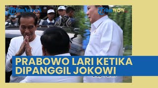 Viral Momen Prabowo Langsung Lari Dipanggil Jokowi, Ternyata Ini yang Terjadi