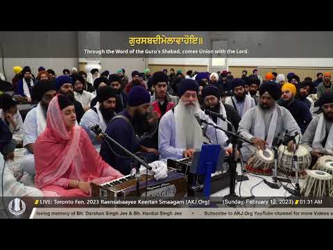 010 Bhai Harpreet Singh Jee Toronto @ TO Feb. 2023 Raensabaayee Keertan Smaagam