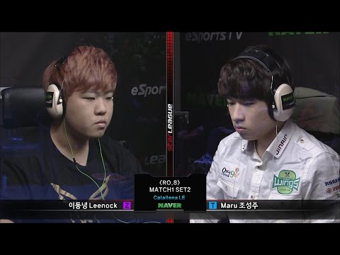 [SSL 2015] Leenock vs Maru RO8 Match1 Set2 -EsportsTV, Starcraft 2