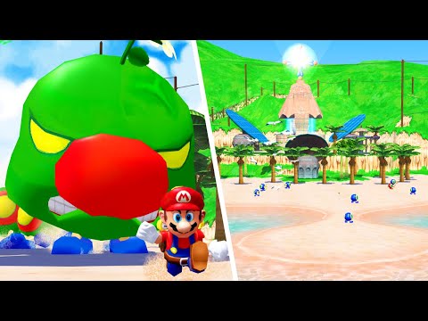 Super Mario Sunshine - Course 3: Gelato Beach - No Damage 100% Walkthrough