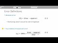 Numerical Methods Roundoff And Truncation Errors 1 2