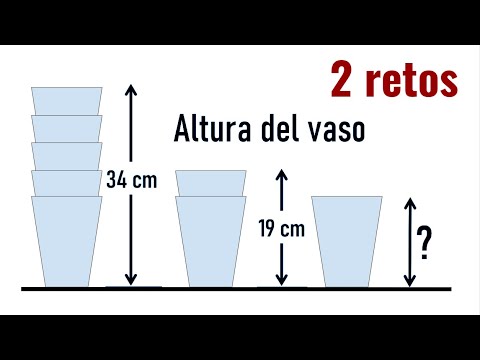 RAZONAMIENTO MATEMÁTICO. 2 problemas: el de los vasos y el de los calderos.