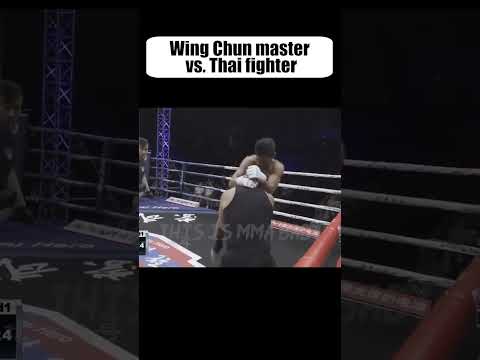 When the Wing Chun master stepped into a fight with a REAL fighter 🤣🤣🤣 #shorts