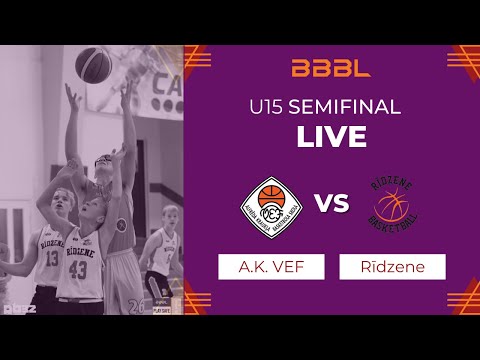 A.Kraukla VEF 2008 vs Rīdzene 2008 | Semifinal game | BBBL Boys U15 Final stage