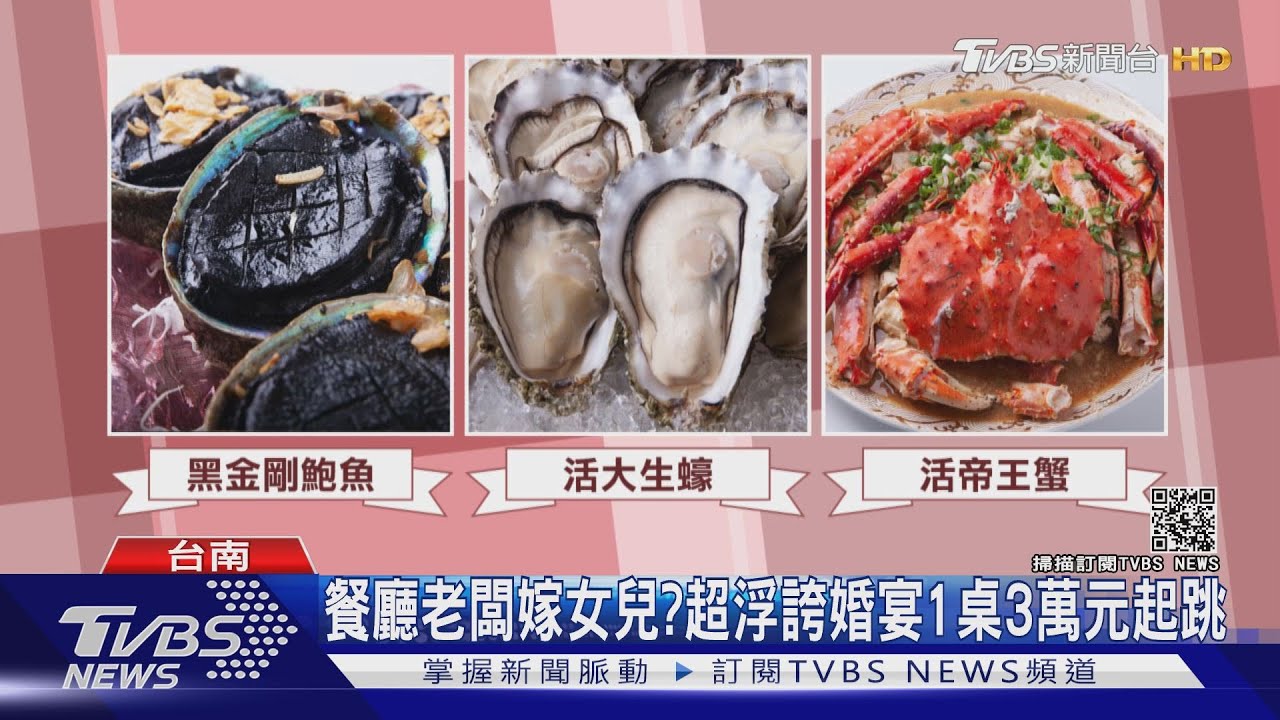 超浮誇婚宴！黑鮑魚、干貝、帝王蟹上桌　25道菜吃4小時