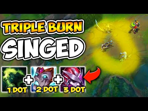 RANK 1 SINGED WORLD DESTROYS EVERYTHING WITH TRIPLE BURN BUILD - League of Legends