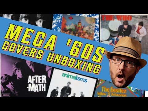 UNBOXING Original 1960's UK LP COVERS: Beatles, Stones, Hollies, Who & MORE