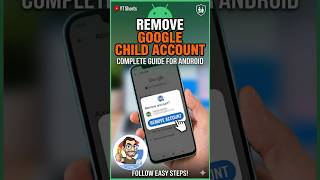 How to EASILY Remove a Child's Google Account (Family Link Tutorial) 🔓 #shorts #familylink