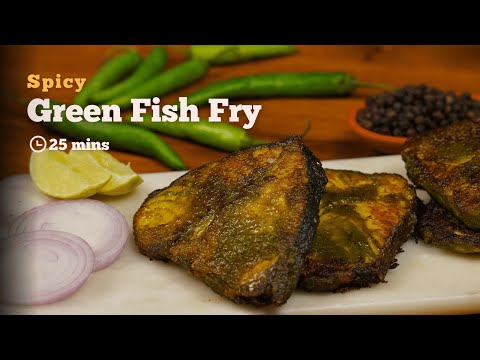 Green Fish Fry | Crispy Green Fish Fry Recipe | Fish Fry Recipe | Cookd
