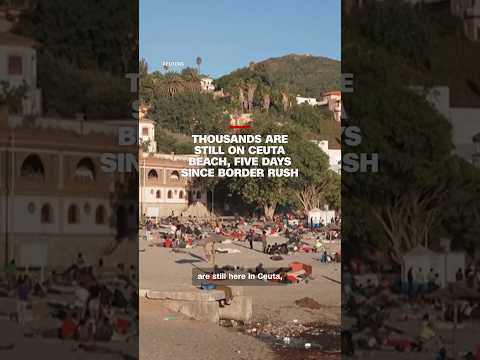 Thousands are still on Ceuta beach, five days since border rush