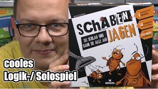 Schaben Jagen (Moses Verlag) - ab 10 Jahre - witziges Logikspiel / Solospiel