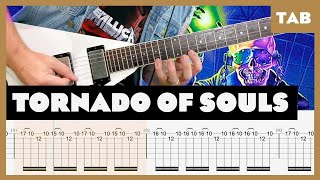 Tornado of Souls Megadeth Cover | Guitar Tab | Lesson | Tutorial