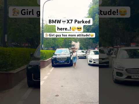 😳🔥Girl vs BMW X1 - BMW X7💀😱| #shorts #luxurycar #bmwindia #carlovers #supercar