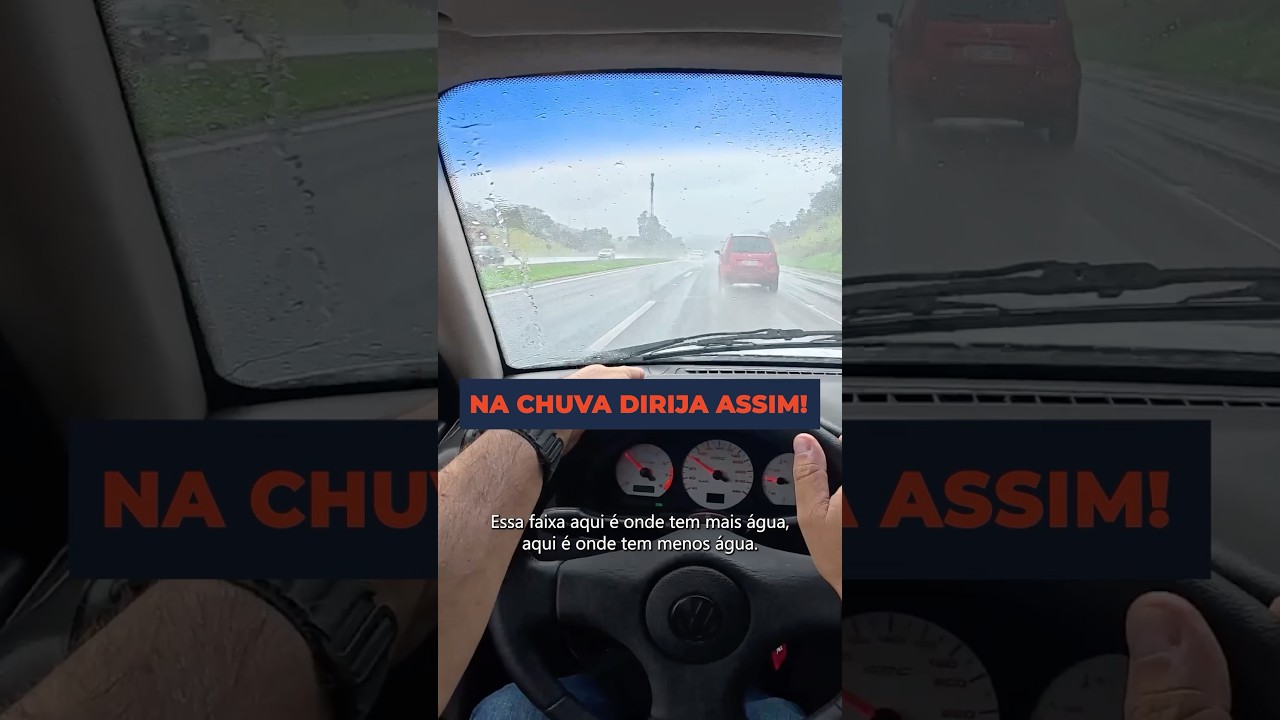 Dicas para dirigir na chuva com segurança!