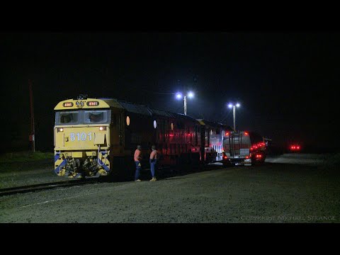 6CK7 Pacific National Grain Train Refueling 8163 & 8101 (26/6/2020) - PoathTV Australian Railways