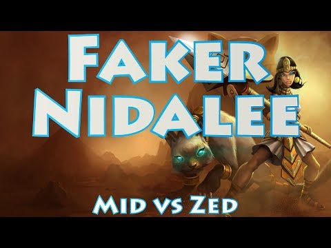 SKT T1 Faker, Nidalee Mid vs Zed