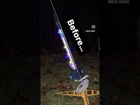 Low power Christmas rocket fail. #rocket #estes