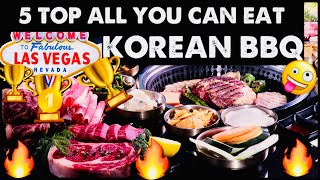 5 Top All You Can Eat KOREAN BBQ in VEGAS 🏆 #lasvegas #koreanbbq #vegasbuffet