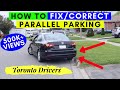 How To CORRECT PARALLEL PARKING T P RATED Vide STEP BY STEP METHOD HOW TO PARALLEL PARK