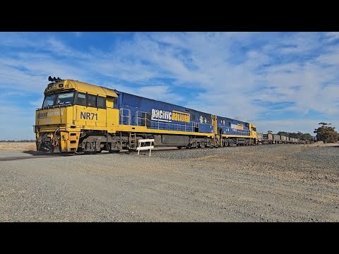 7XM4 PN up Infrabuild Steelie (NR71, NR83), Spencer Jnc to Melbourne, 1115, 1/6/25, Murtoa VIC