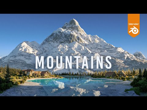 How to make Stunning Mountain Landscapes in BLENDER