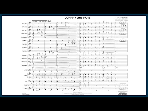 Johnny One-Note | Jazz Standard | Arr. John Wasson