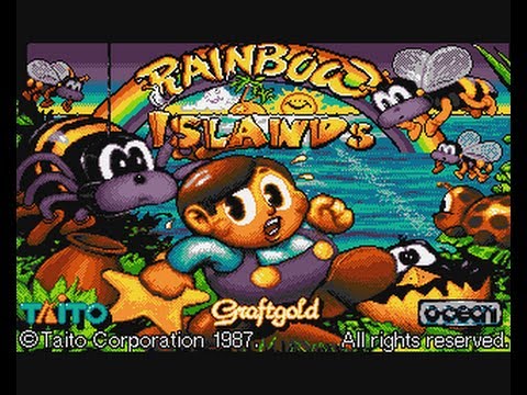 Rainbow Islands Review for the Commodore Amiga by John Gage