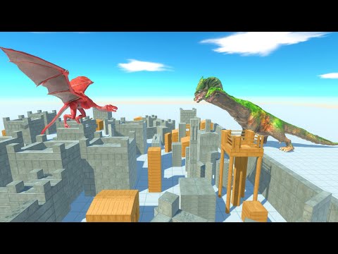 BATTLE ROYALE in destructible City - Animal Revolt Battle Simulator