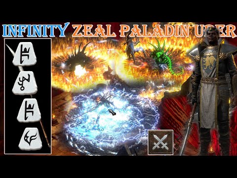 Diablo 2 Resurrected - Infinity Holy Shock Zeal Paladin Build Uber Tristram