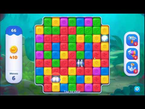 Fishdom Blast Level 66 - NO BOOSTERS GAMEPLAY 🐠 | SKILLGAMING ✔️