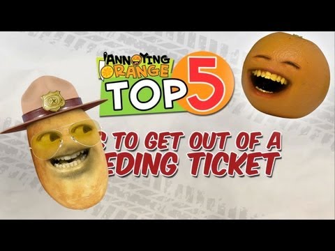 Annoying Orange - Top 5 Ways To Get Out Of A Speeding Ticket