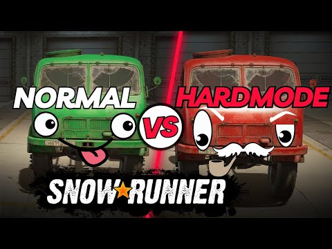 SnowRunner - Hardmode vs Normal differences . Everything you need to know