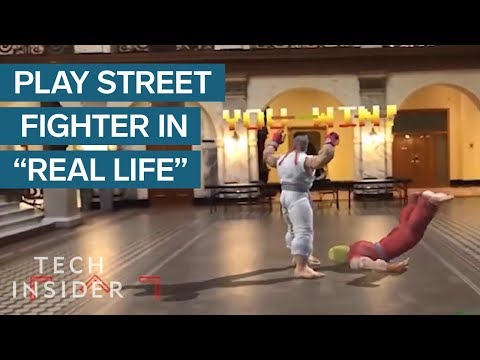 Playing Street Fighter on the Streets with Augmented Reality